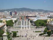 Blick vom Museu Nacional d'Art de Catalunya