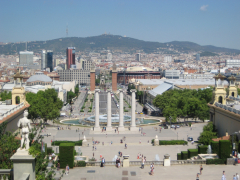 Blick vom Museu Nacional d'Art de Catalunya