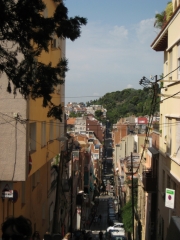 auf dem Weg zum Park Guell