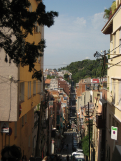 auf dem Weg zum Park Guell